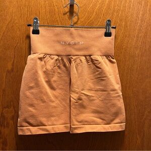 NVGTN Orange Seamless Gym Shorts
